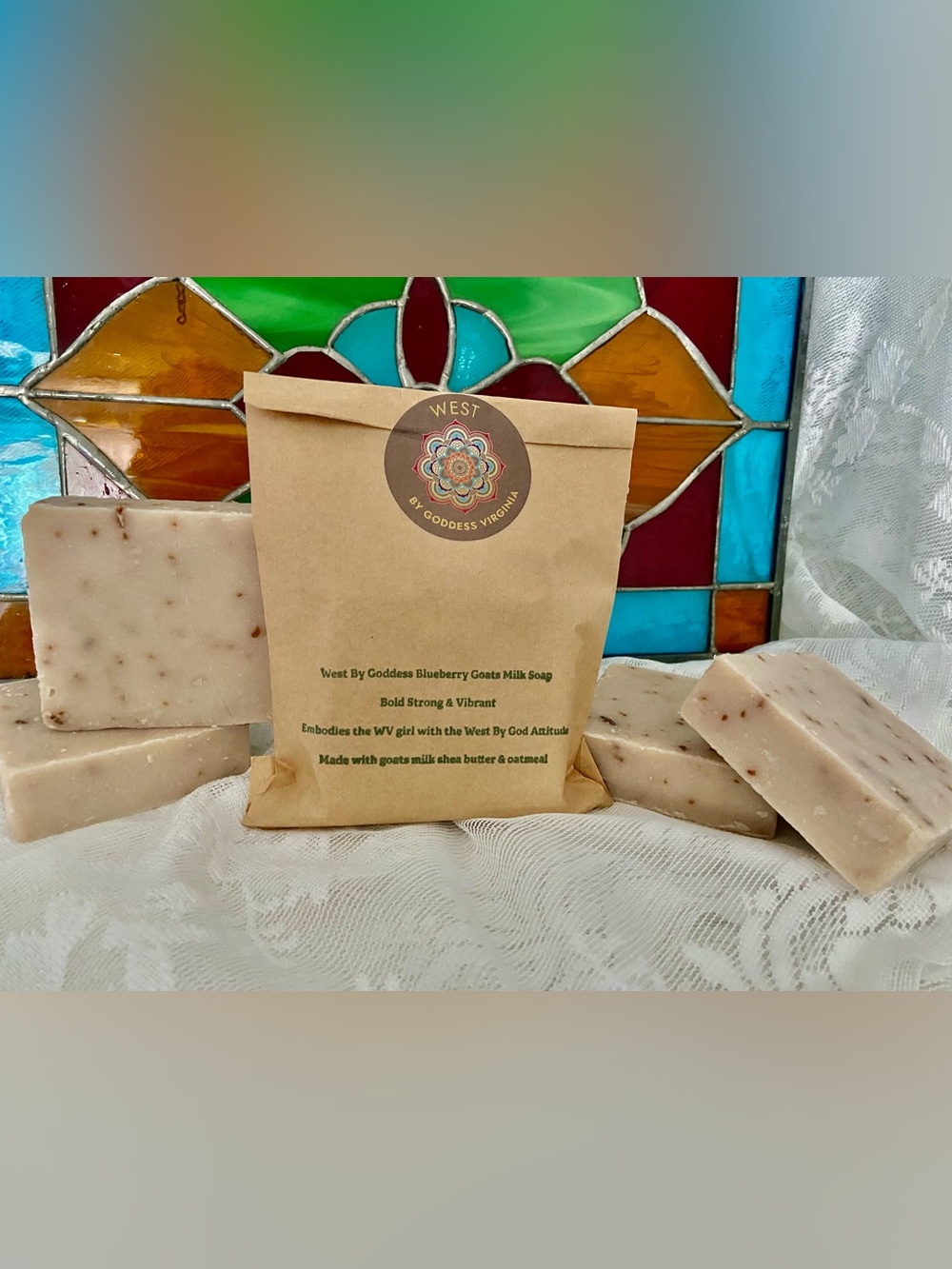 West Virginia Pride -  West By Goddess Blueberry Goats Milk Soap All Original